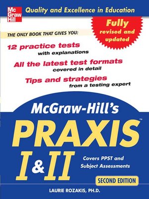 cover image of McGraw-Hill's PRAXIS<sup>TM</sup> I & II